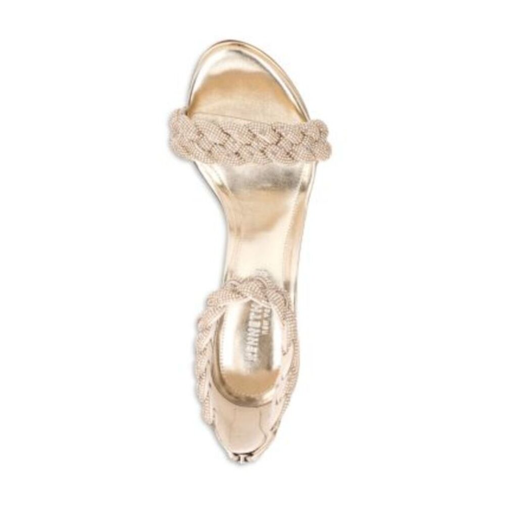 KENNETH COLE Womens Gold Brooke 95 Almond Toe Stiletto Heeled Sandal 6 M - Picture 3 of 4
